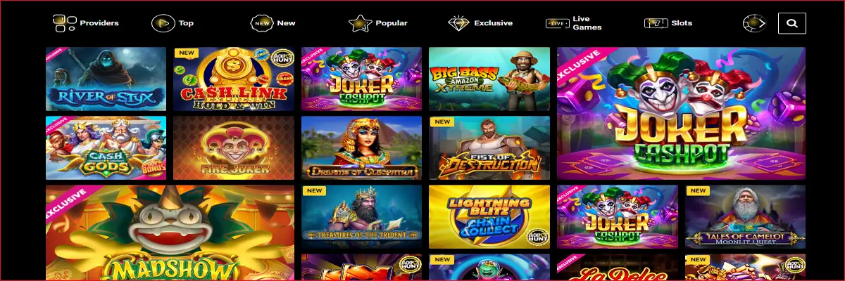 Game Selection at Zet Casino