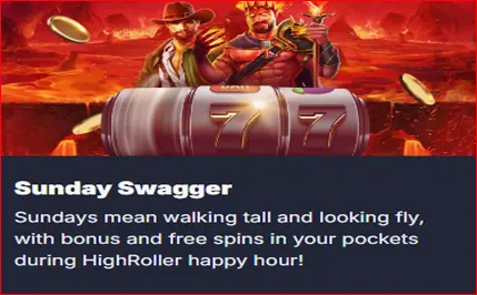 High Roller Casino Canada Bonuses - Sunday Swagger