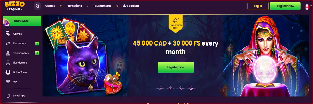 Overview of Bizzo Casino