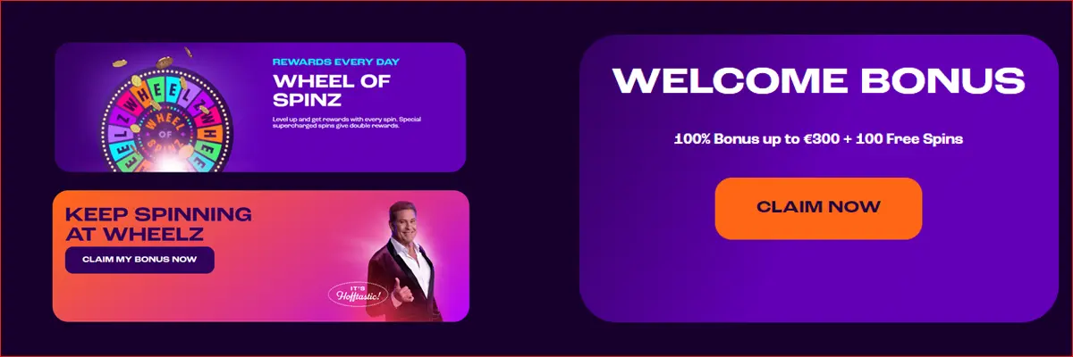 Wheelz Casino Bonuses and Promotions