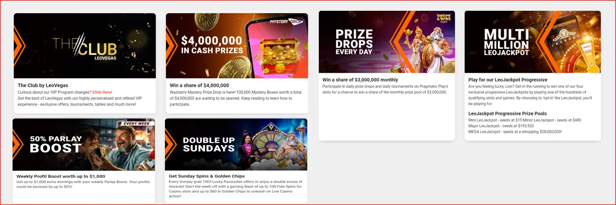 LeoVegas Casino Bonuses and Promotions