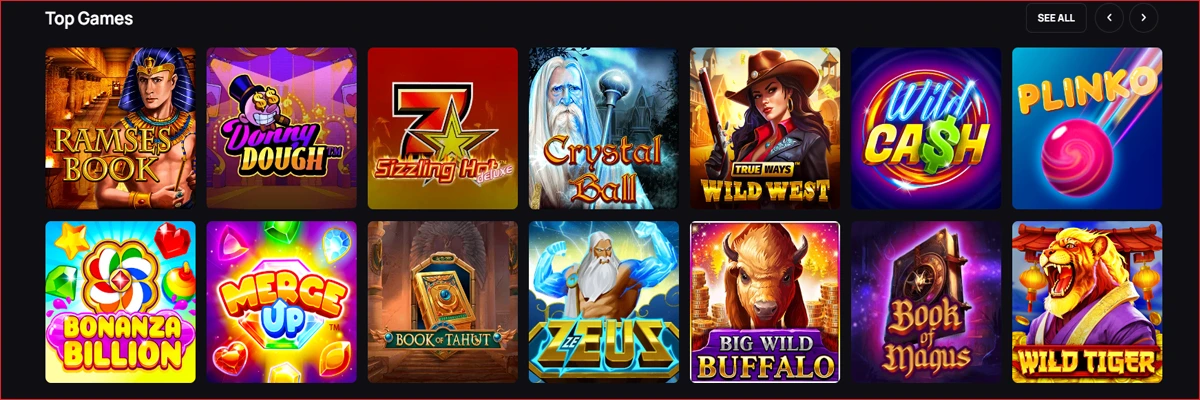 Games Selection at Betandplay Casino