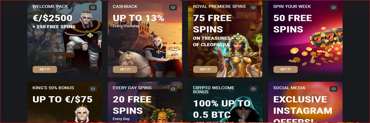 King Billy Casino Canada Bonuses and Promotions