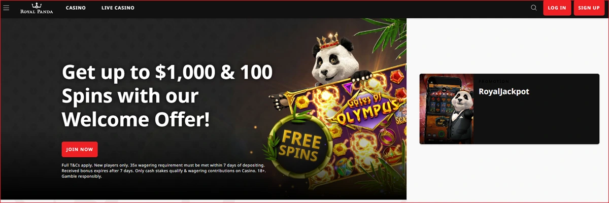 Overview of Royal Panda Casino